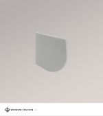 Vorschau Endkappe links für Kassettenrollo M rund #1W grau