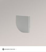 Vorschau Endkappe Kette rechts für Kassettenrollo M rund #1W grau