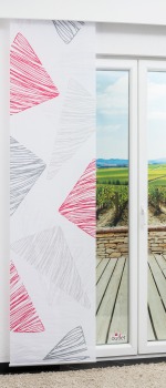 Vorschau Lysel - Schiebegardine Magic Triangle #1W rot