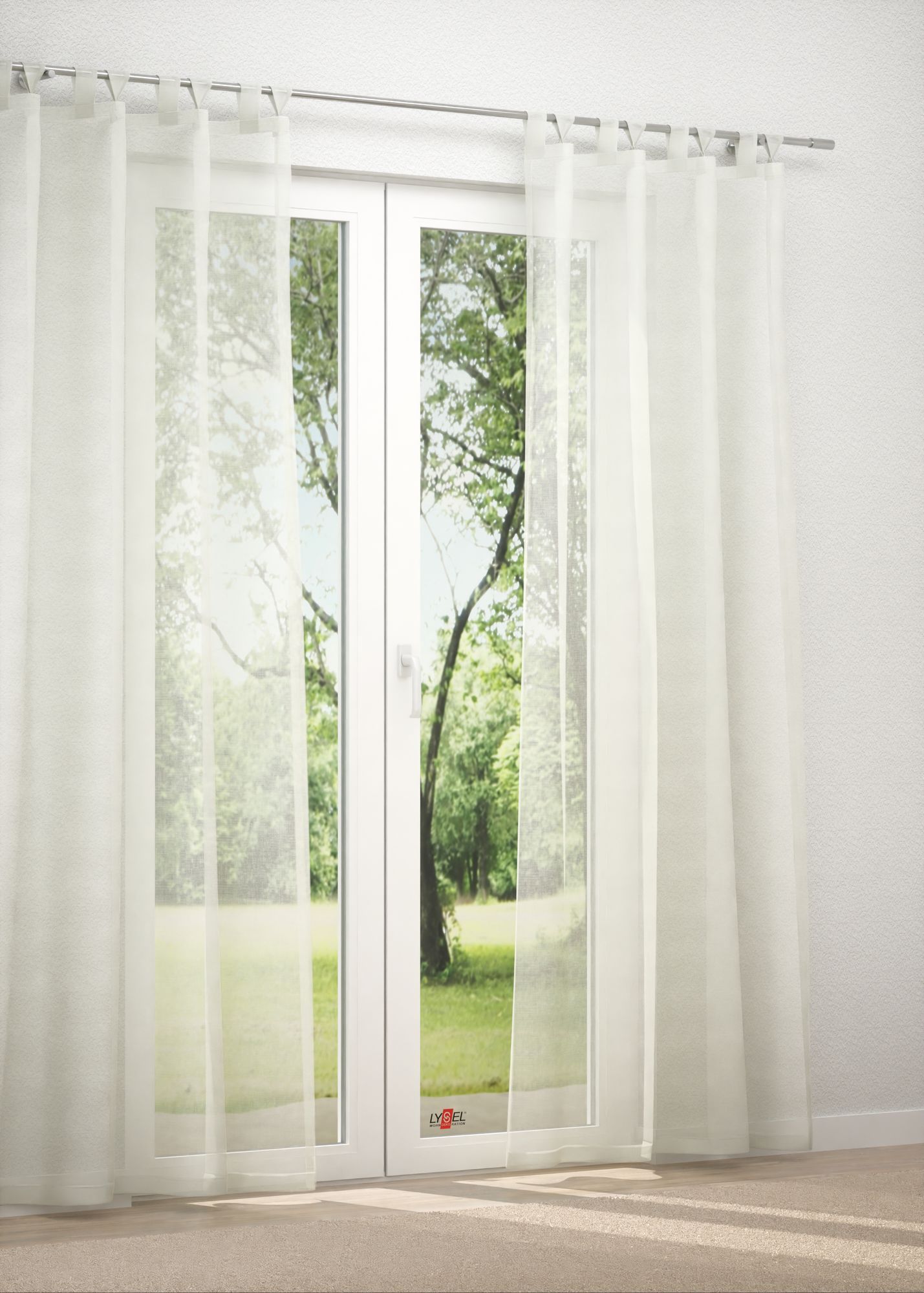 Schlaufenschal in Weiß