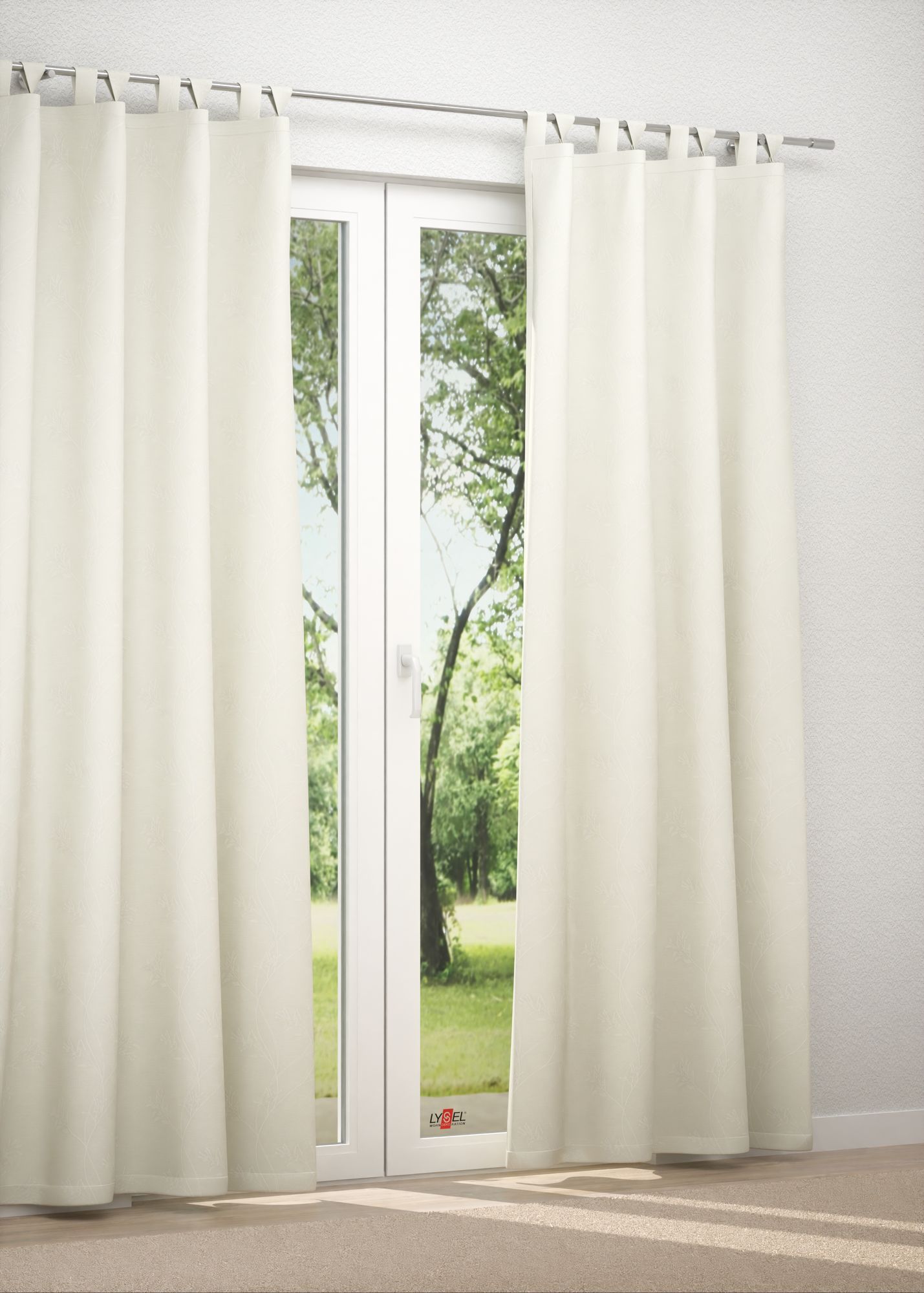 Schlaufenschal in weiß