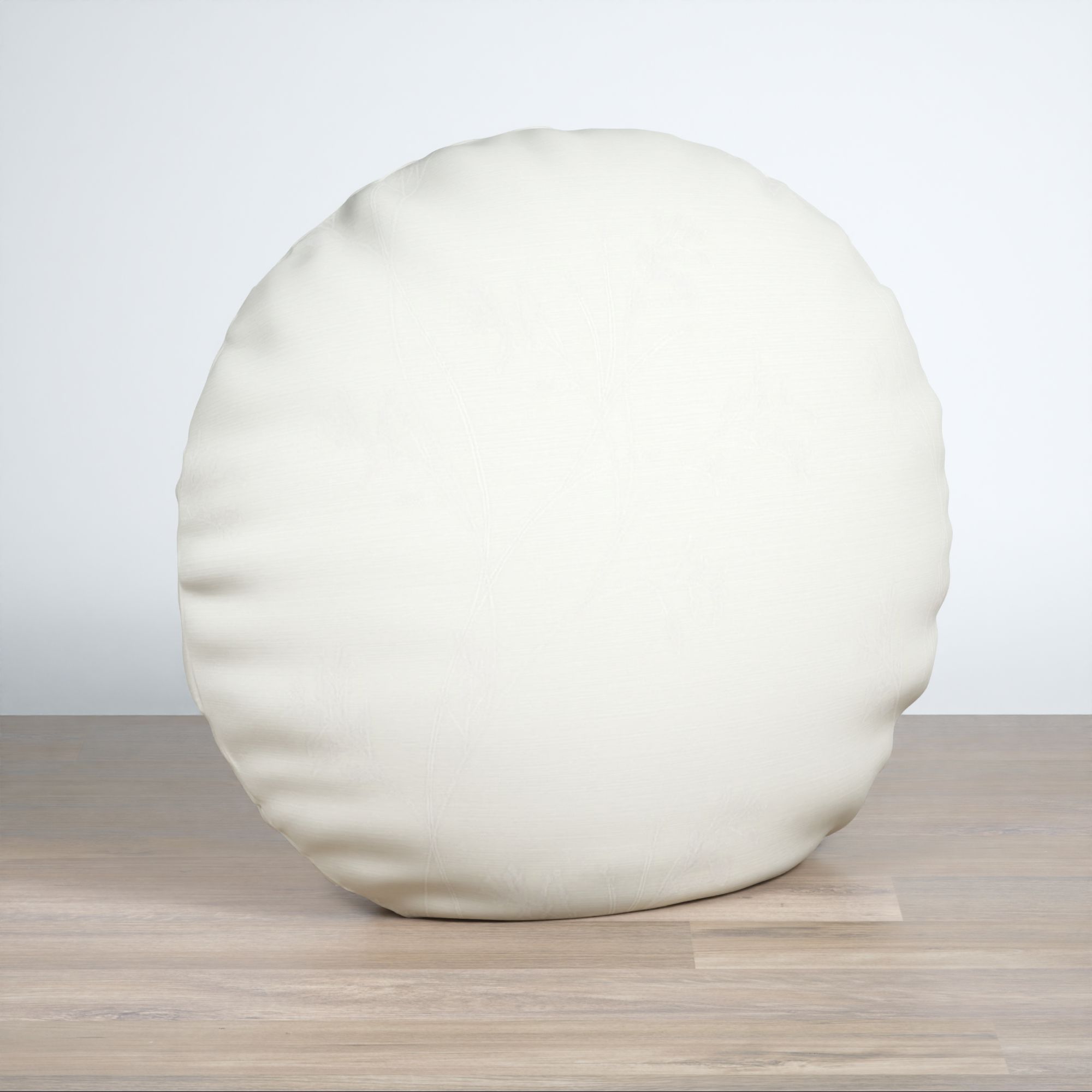 Dekokissen rund in weiß