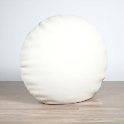 Dekokissen rund in weiß