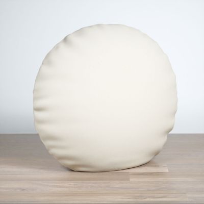 Dekokissen rund in weiß