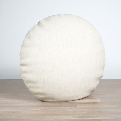 Dekokissen rund in weiß