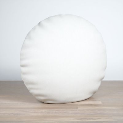 Dekokissen rund in weiß