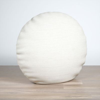 Dekokissen rund in weiß