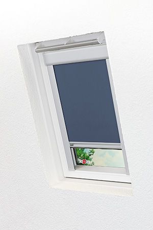 Lysel - Qualittsdachfensterrollo abdunkelnd dunkelblau