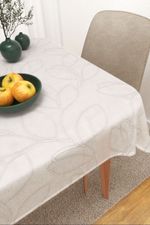 Vorschau Bonny #3J von Lysel - Tischdecke eckig in Beige Weiß