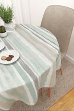 Vorschau Pilar #3J von Lysel - Tischdecke rund in grau mint