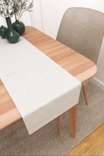 Vorschau Grimsey #3J von Lysel - Tischläufer in beigegrau reinweiß