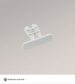 Vorschau Endkappe Schiene 2-spurig #1W weiß grau