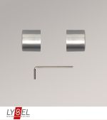 Vorschau Lysel - 1 Paar Endstücke Kappe für Opal-Stangen #1W edelstahl-optik