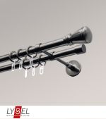 Vorschau Lysel - SET Opal 160cm Doppelträger geschlossen 2-Lauf mit Endstücke Konus in Bronze #1W titan