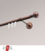 Vorschau Lysel - SET Opal Innenlauf 160cm Träger geschlossen mit Endstücke Kugel in Weiß #1W bronze