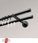 Vorschau Lysel - SET Opal Mix 160cm 2 Lauf Doppel-Kombiträger offen mit Endstücke Zylinder in Weiß #1W titan