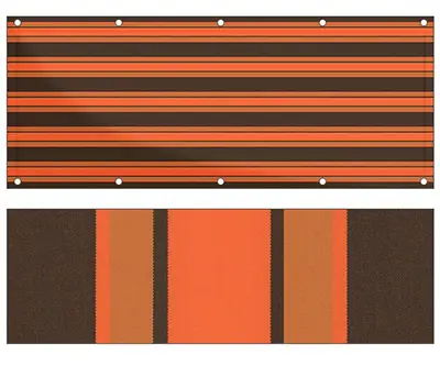 Markise Ma&szlig;anfertigung Balkon Sichtschutz Fantasie Retro F727