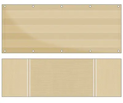 Markise Ma&szlig;anfertigung Balkon Sichtschutz Filare R198