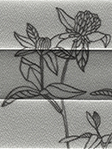Plissee Flower Study 710vs Detailansicht