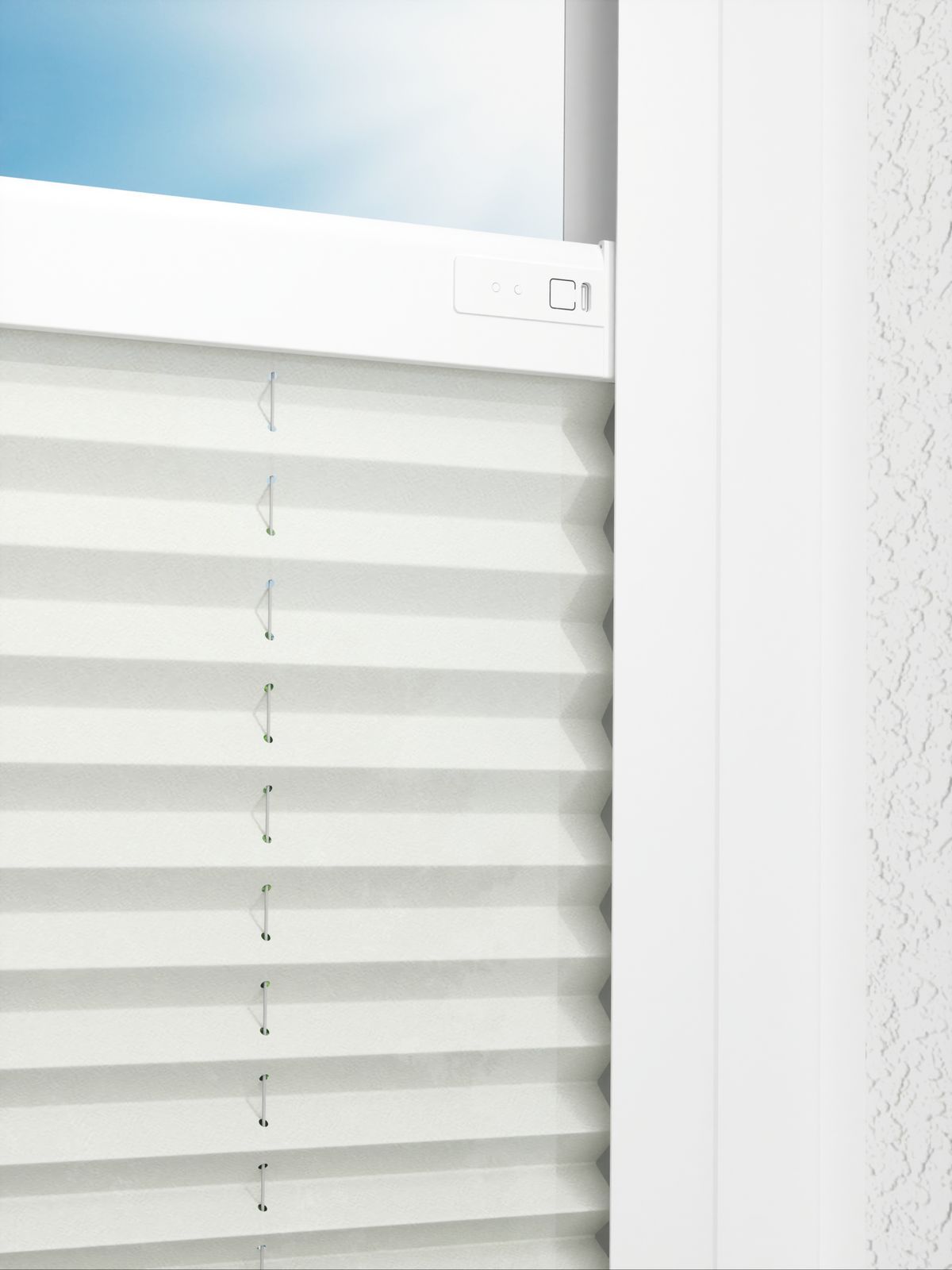 Detailansicht LYSEL HOME Plissee 206A Elva Krepp