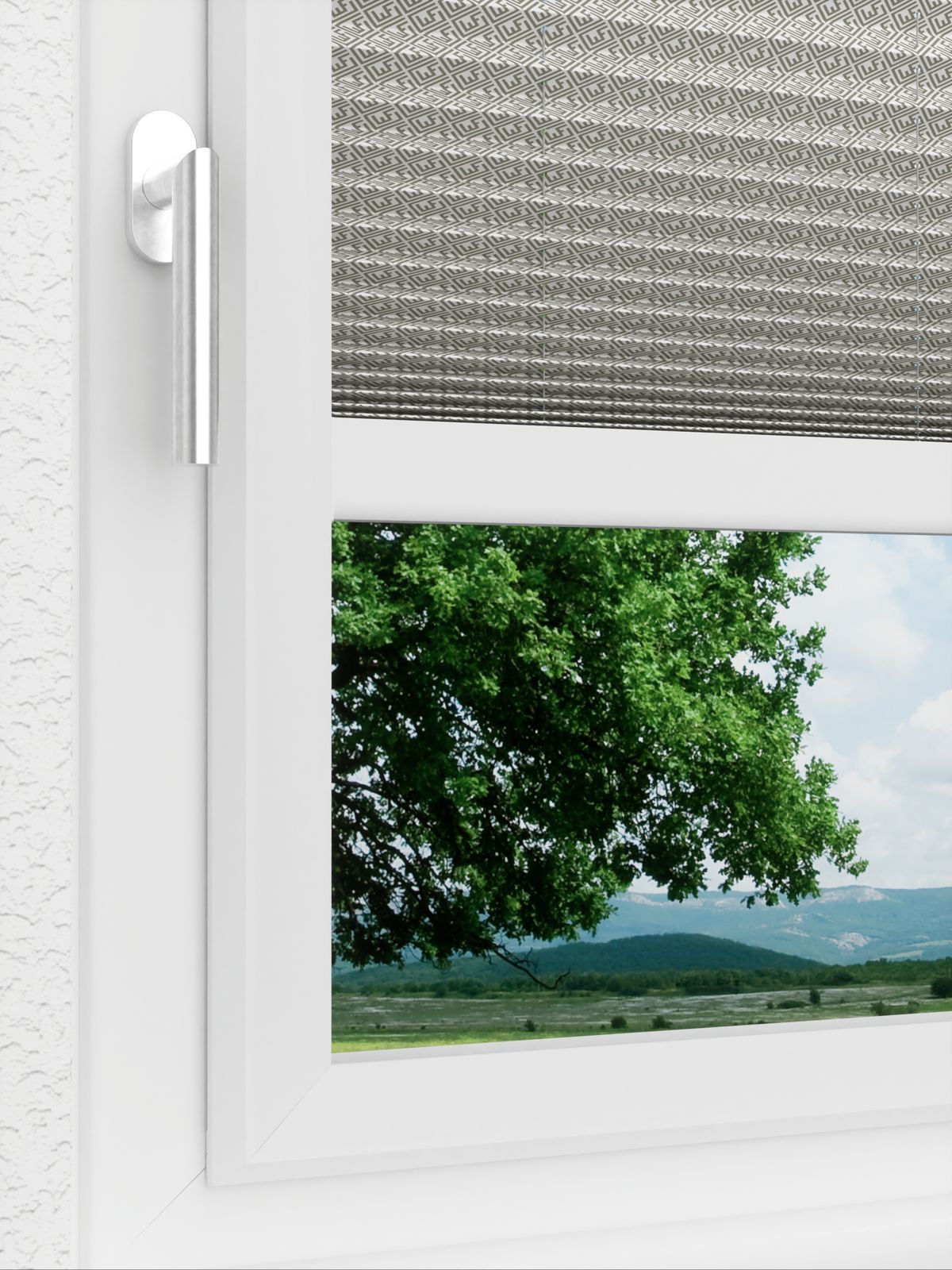 Detailansicht LYSEL HOME Plissee 210A Elva Krepp