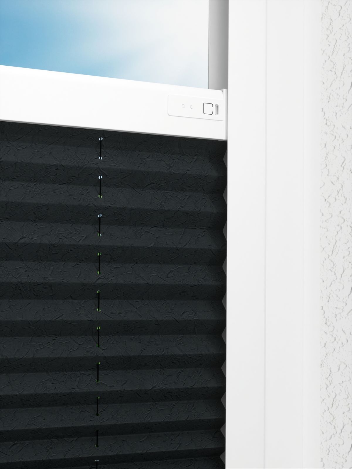 Detailansicht LYSEL HOME Plissee 301A Bari Crush Pearl