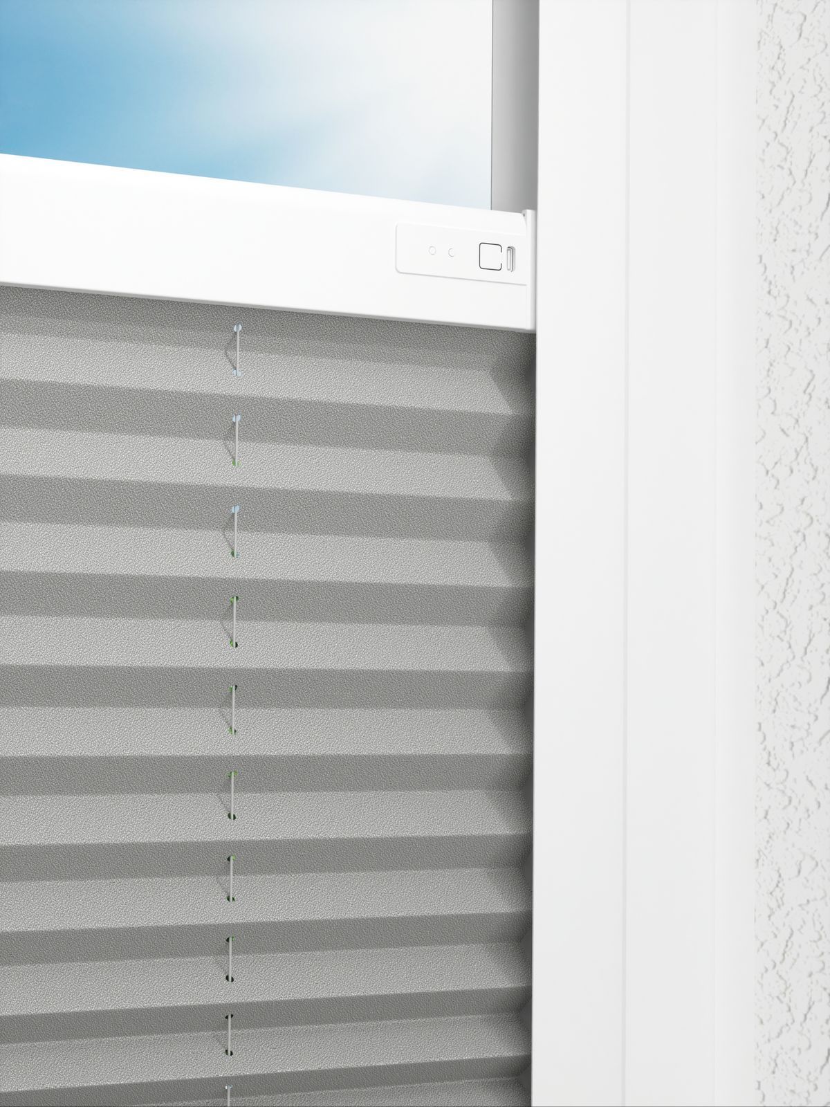 Detailansicht LYSEL HOME Plissee 309A Milla Krepp