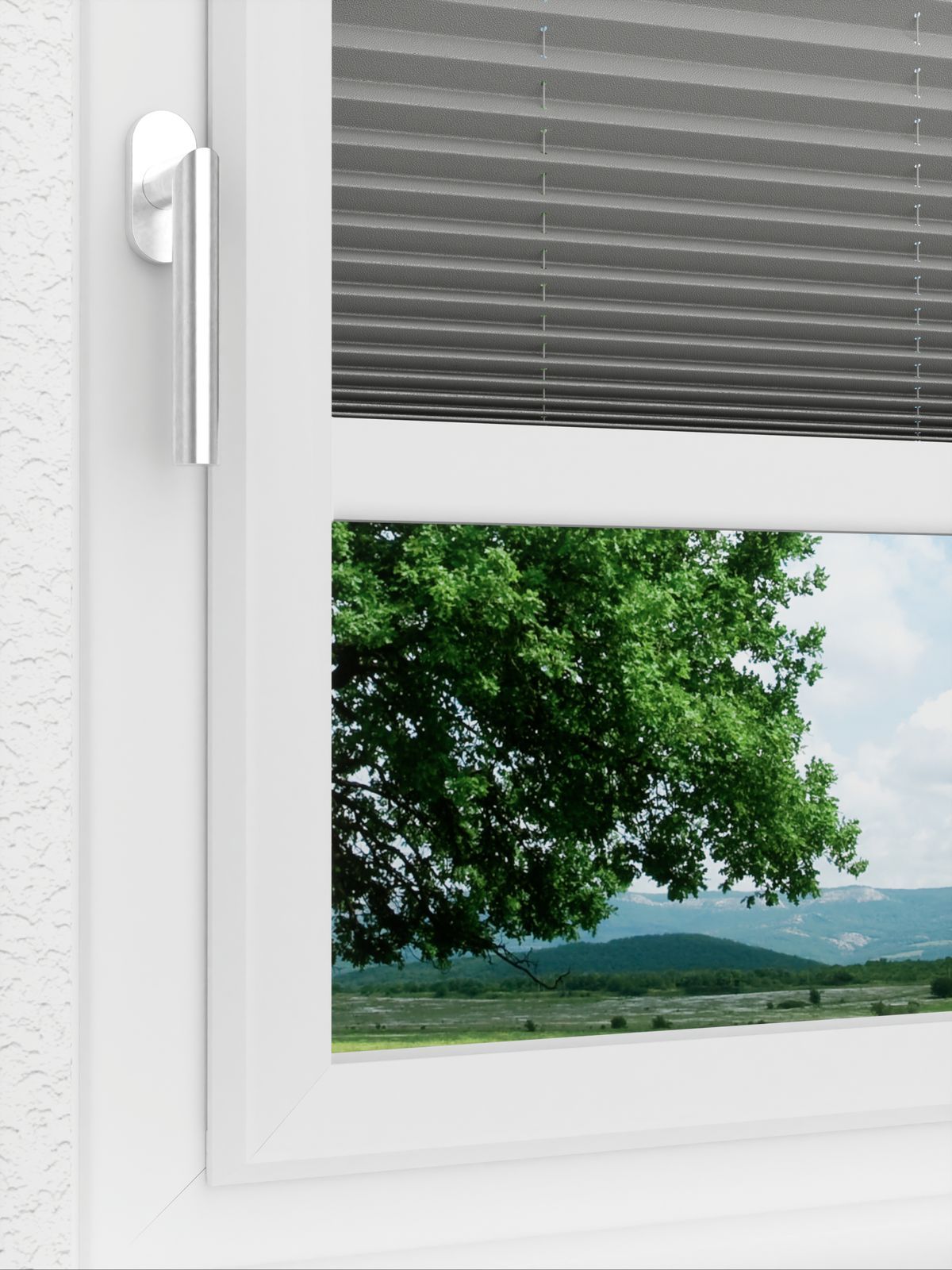 Detailansicht LYSEL HOME Plissee 309A Milla Krepp