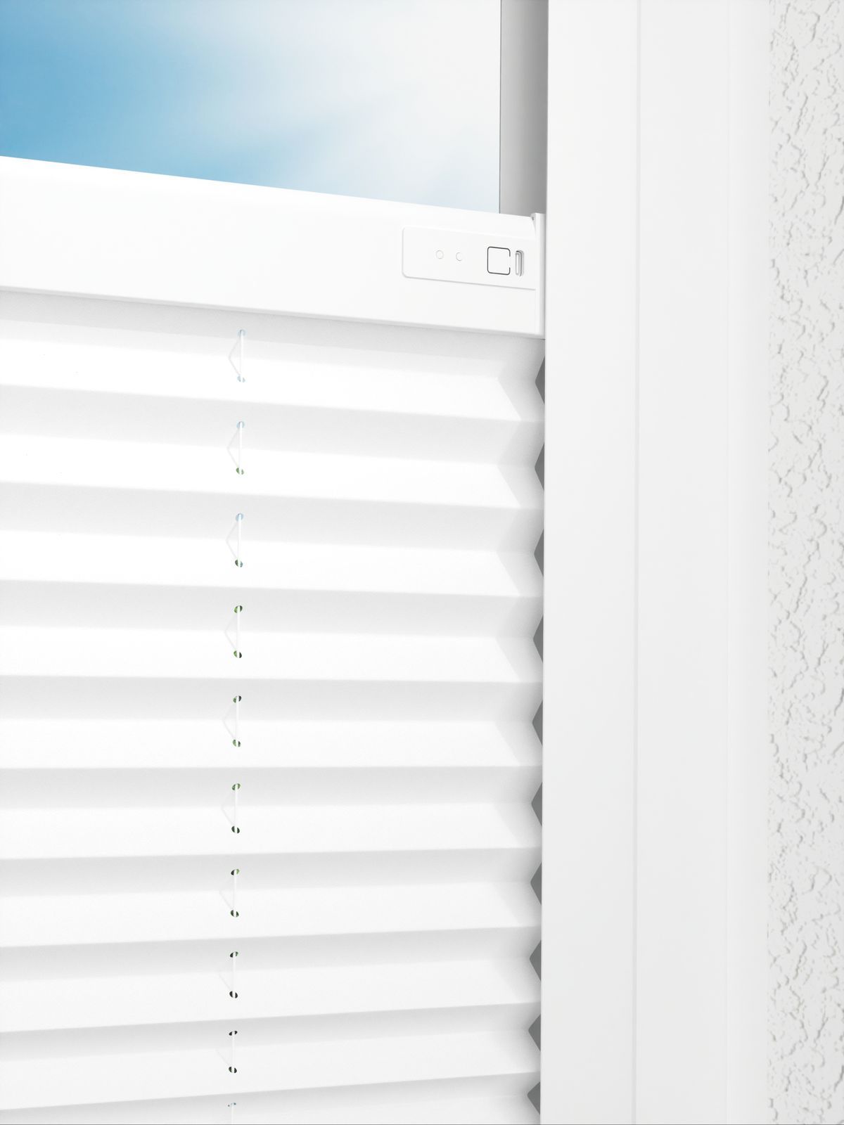 Detailansicht LYSEL HOME Plissee 103B Elva Krepp BO