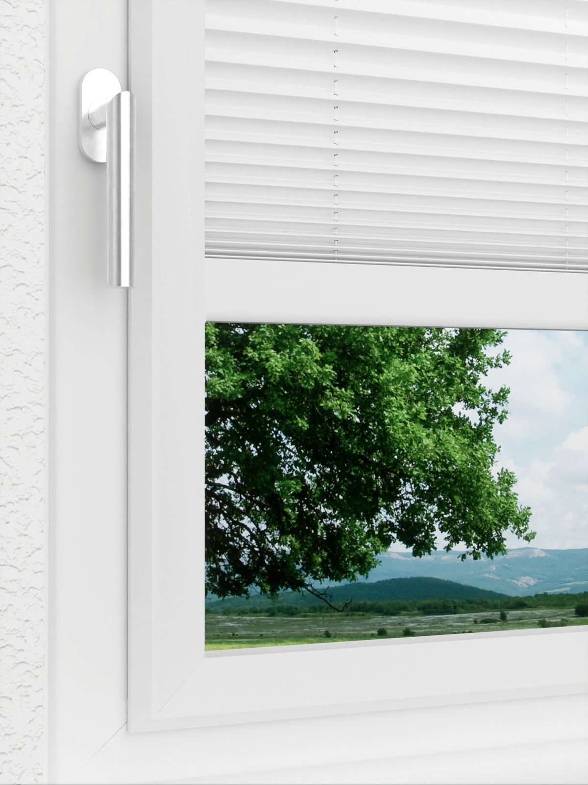 Detailansicht LYSEL HOME Plissee 103B Elva Krepp BO