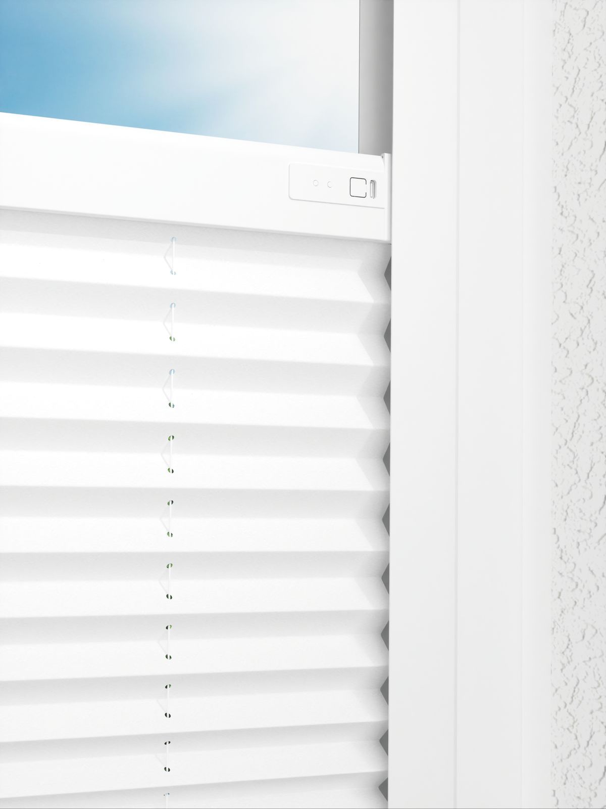 Detailansicht LYSEL HOME Plissee 205B Elva Krepp