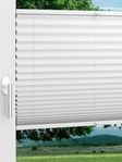 LYSEL HOME Plissee 209B Elva Krepp Pearl Fensteransicht