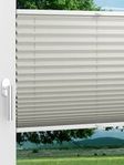 LYSEL HOME Plissee 212B Elva Krepp Pearl Fensteransicht