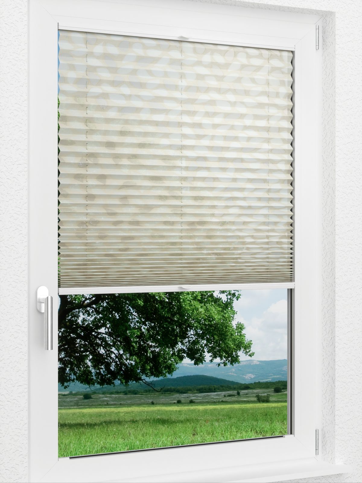 Detailansicht Plissee Leaves 1239vs