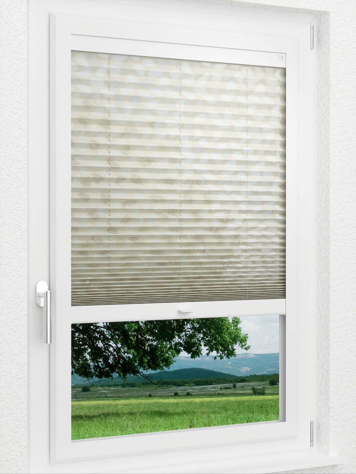 Detailansicht Plissee Leaves 1239vs