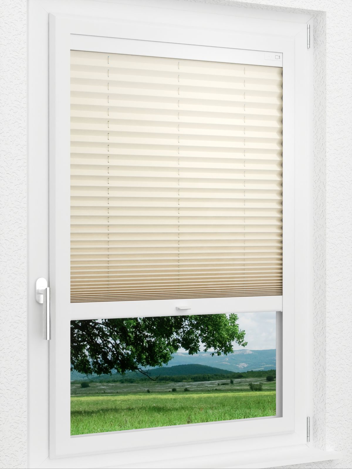 Detailansicht LYSEL HOME Plissee 133A Elva Krepp