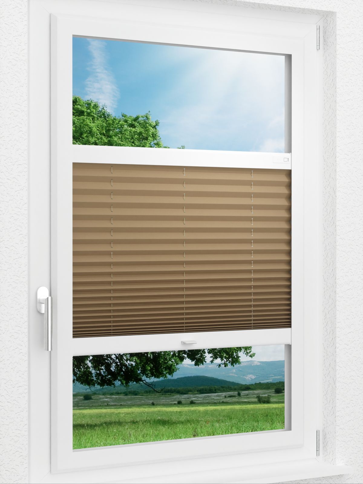 Detailansicht LYSEL HOME Plissee 235A Elva Krepp