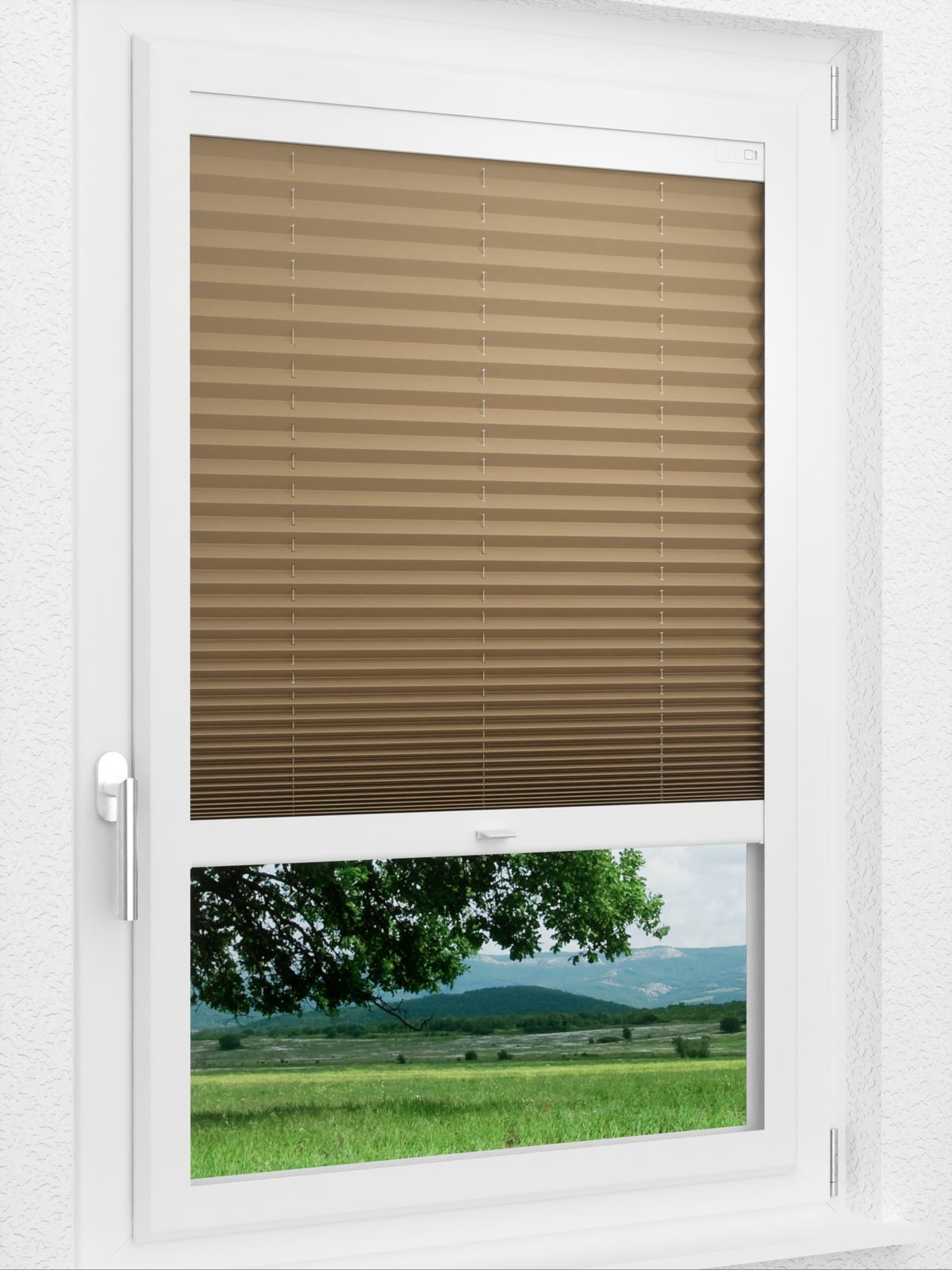 Detailansicht LYSEL HOME Plissee 235A Elva Krepp