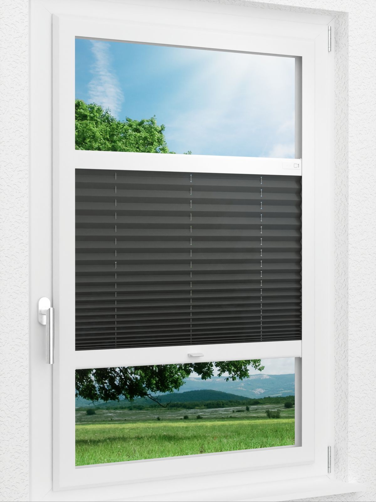 Detailansicht LYSEL HOME Plissee 137A Elva Krepp