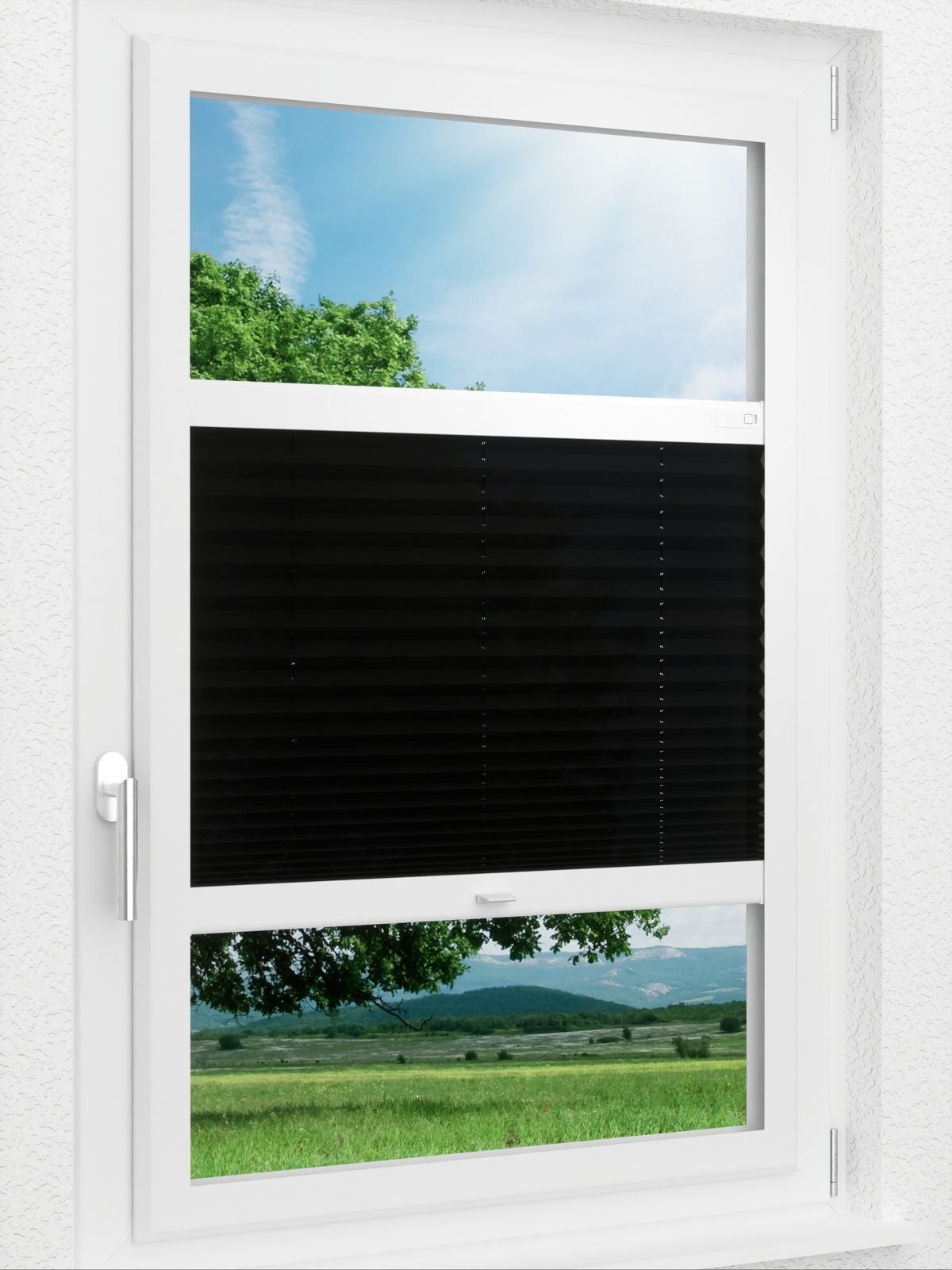 Detailansicht LYSEL HOME Plissee 138A Elva Krepp