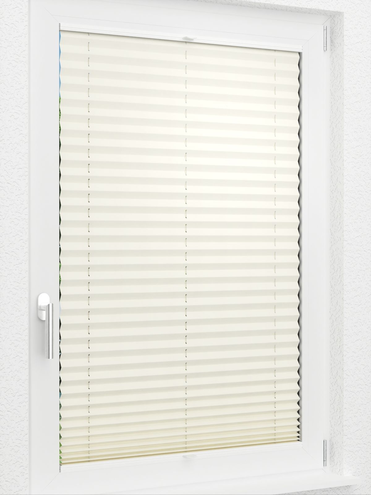 Detailansicht LYSEL HOME Plissee 101A Elva Krepp Pearl