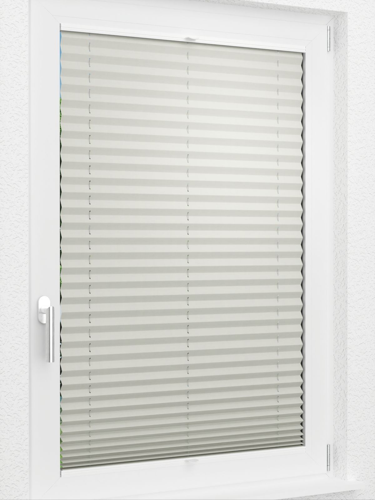 Detailansicht LYSEL HOME Plissee 212A Elva Krepp Pearl