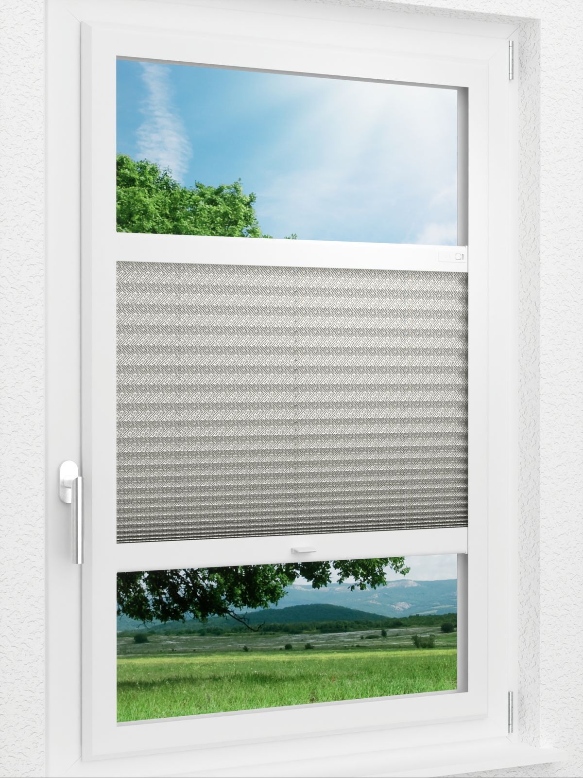 Detailansicht LYSEL HOME Plissee 210A Elva Krepp