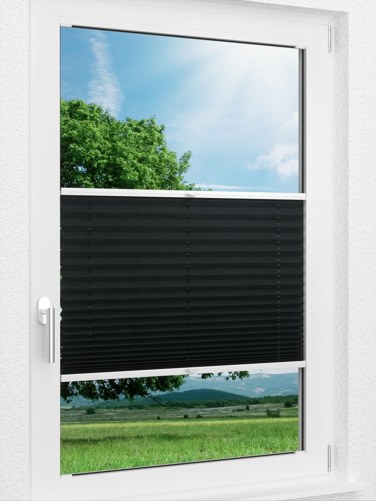 Detailansicht LYSEL HOME Plissee 301A Bari Crush Pearl