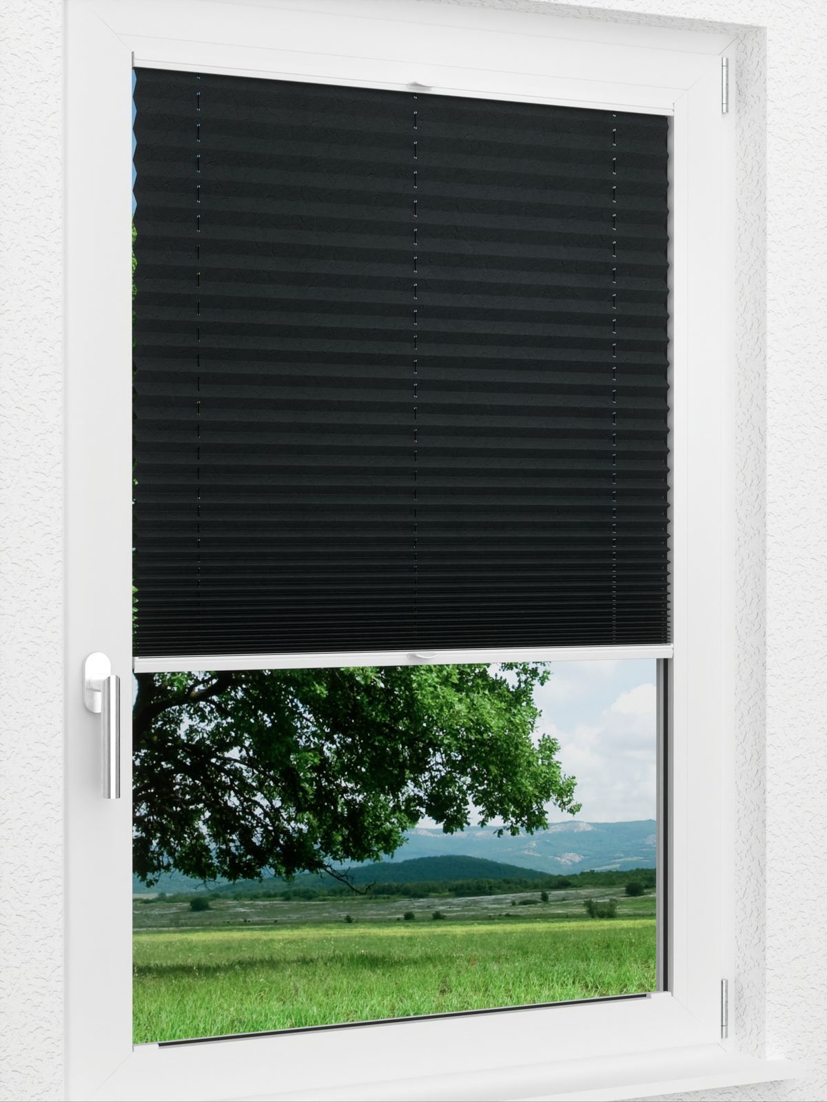 Detailansicht LYSEL HOME Plissee 301A Bari Crush Pearl