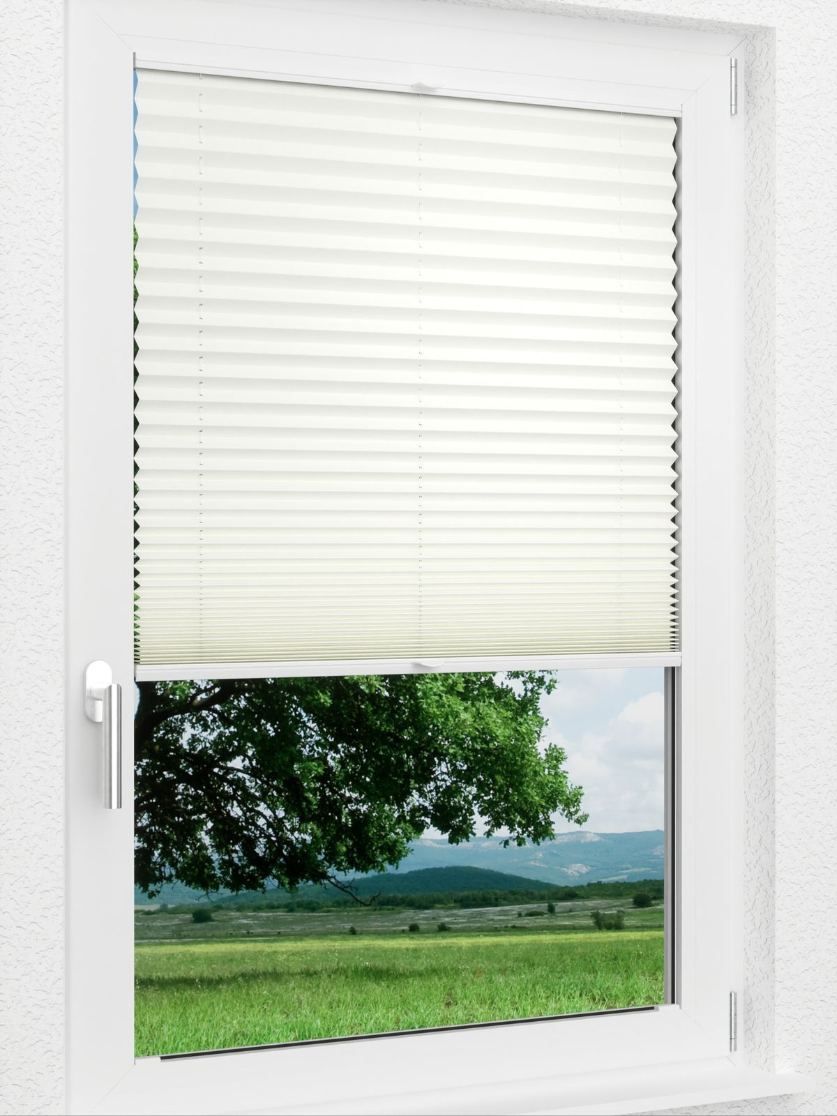 Detailansicht LYSEL HOME Plissee 307A Milla Krepp