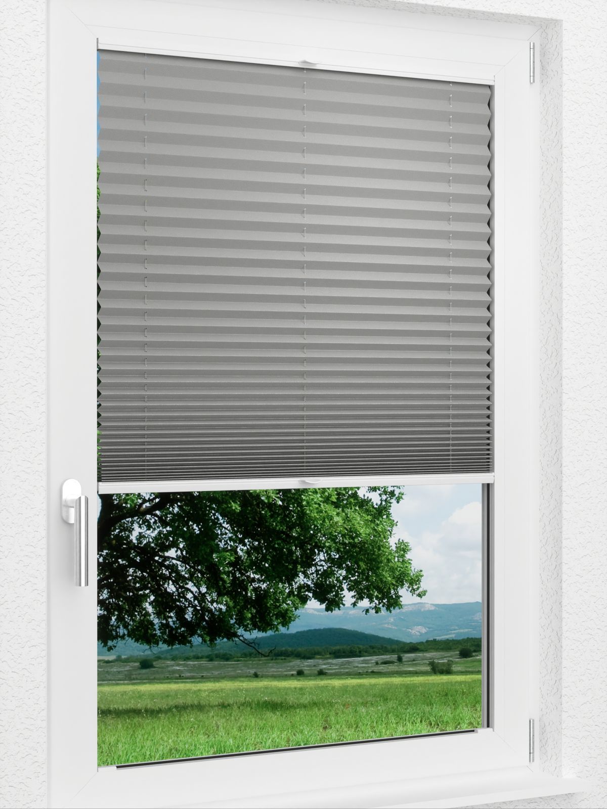 Detailansicht LYSEL HOME Plissee 309A Milla Krepp