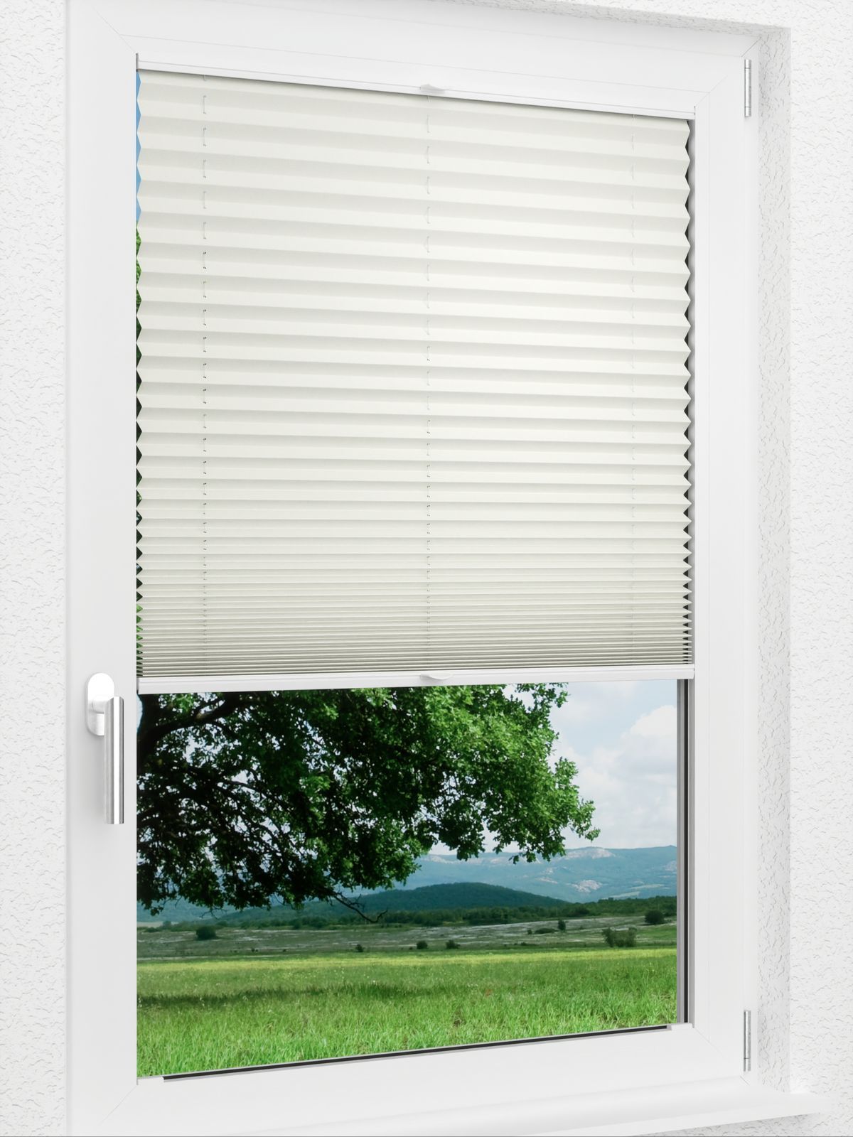 Detailansicht LYSEL HOME Plissee 219B Elva Krepp BO