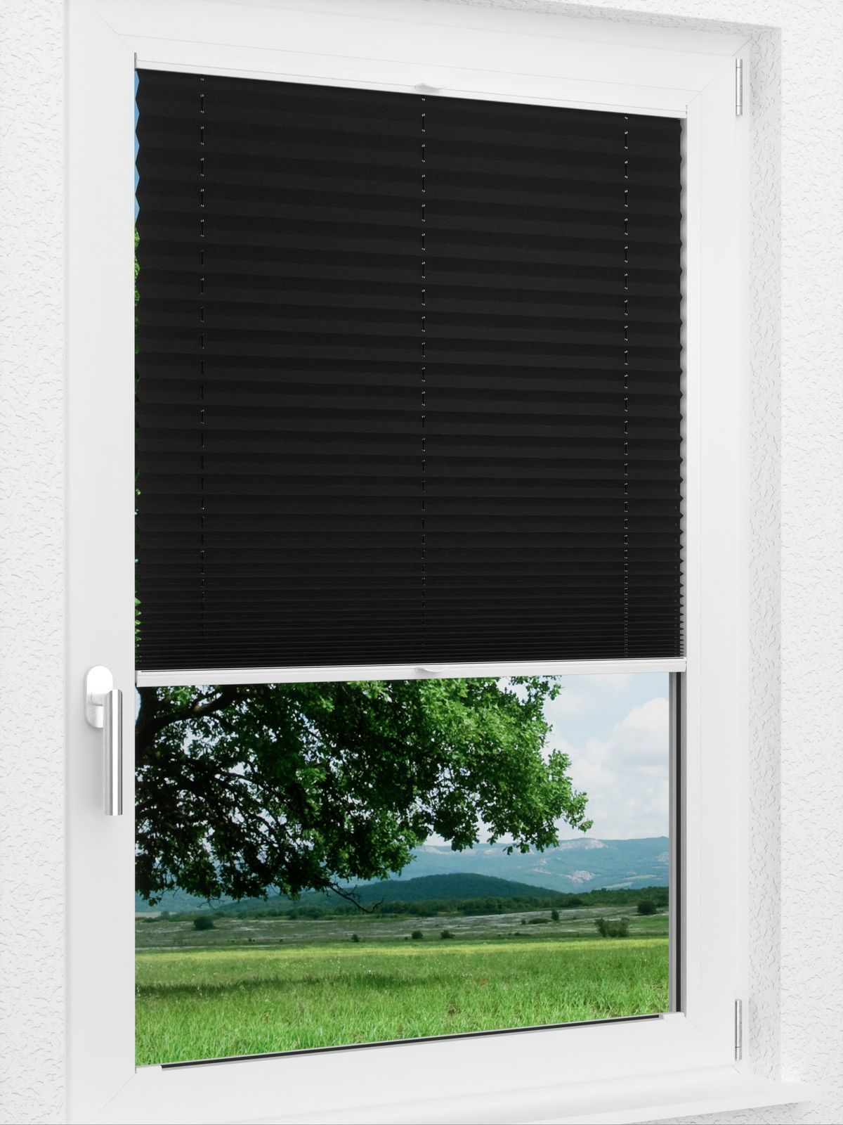 Detailansicht LYSEL HOME Plissee 238B Elva Krepp BO