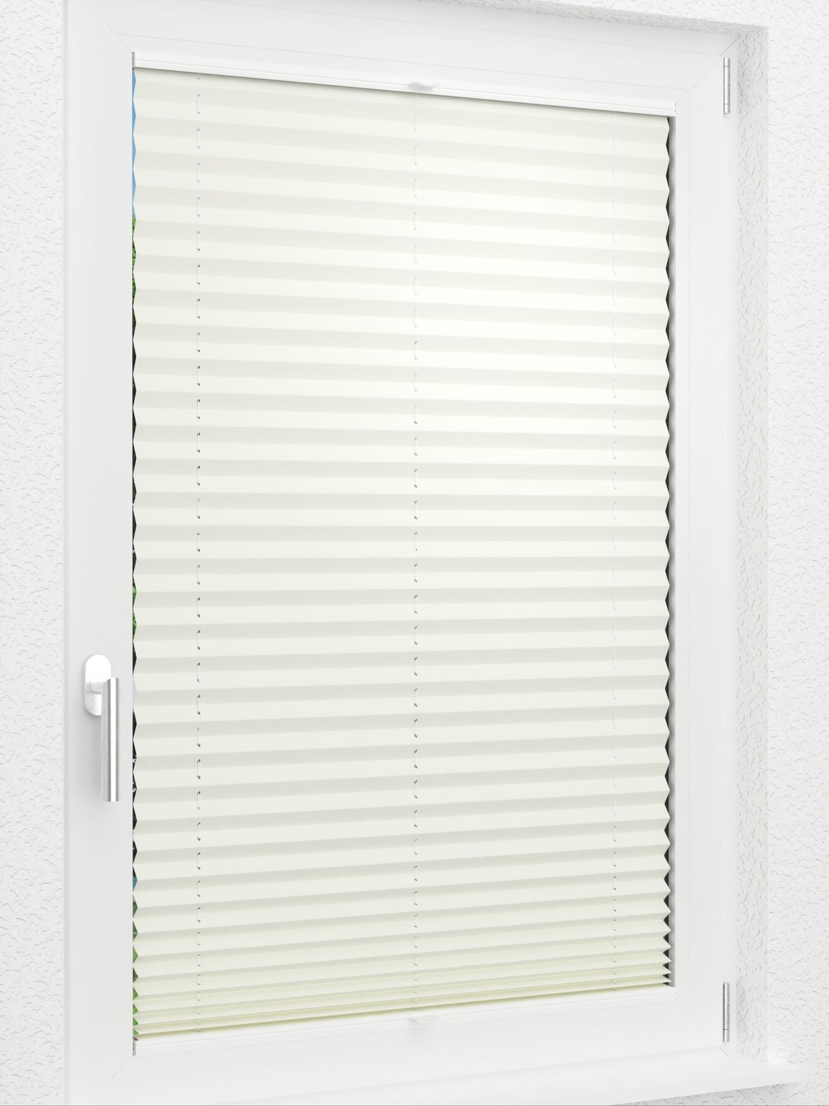 Detailansicht LYSEL HOME Plissee 140B Elva Krepp Pearl